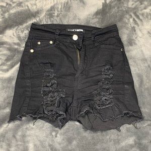 FN Distressed Denim Shorts